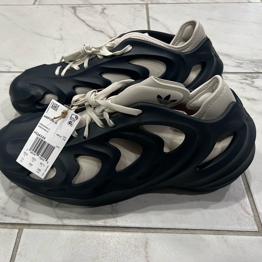 Adidas adiFOM Q Casual Sneaker Shoes Legend Ink Aluminum HQ4324 Men's Size 11